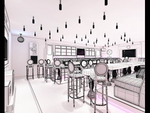 party bar ktv sauna design complete 61 3D Model