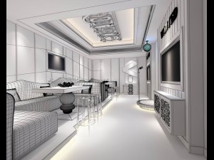 party bar ktv sauna design complete 62 3D Model