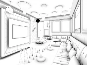 party bar ktv sauna design complete 63 3D Model