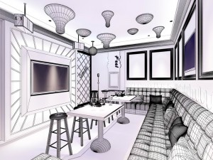party bar ktv sauna design complete 63 3D 모델