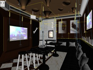 party bar ktv sauna design complete 63 3D 모델