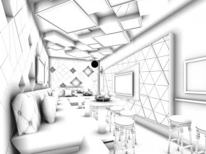 party bar ktv sauna design complete 64 3D Model