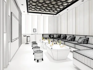 party bar ktv sauna design complete 66 3D Model