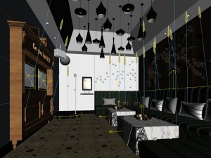 party bar ktv sauna design complete 68 3D 모델