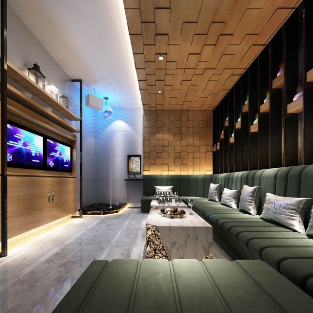 party bar ktv sauna design complete 70 Modelo 3D .c4d .max .obj .3ds .fbx .stl .blend 