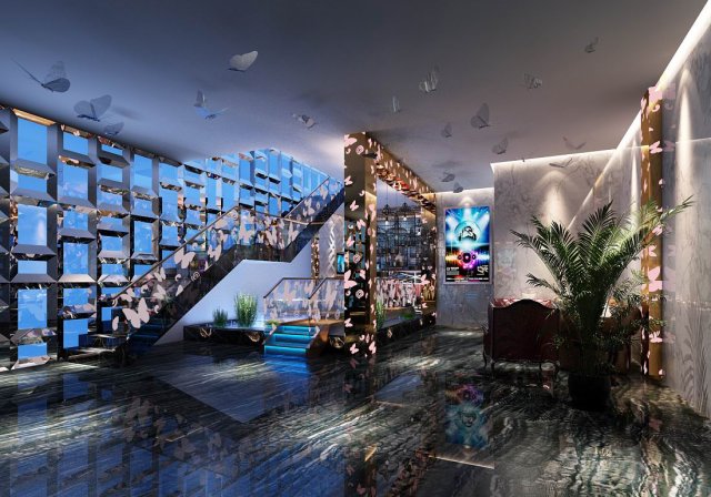 party bar ktv sauna design complete 73 3D 模型 .c4d .max .obj .3ds .fbx .stl .blend 