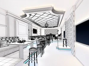 party bar ktv sauna design complete 74 3D Model