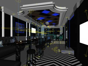 party bar ktv sauna design complete 74 3D Model