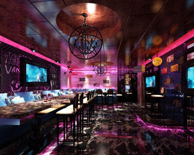party bar ktv sauna design complete 76 3D Model .c4d .max .obj .3ds .fbx .stl .blend 