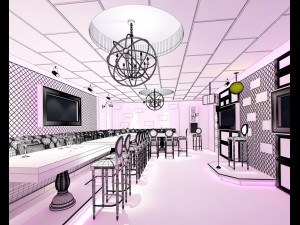 party bar ktv sauna design complete 76 3D Model