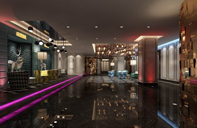 party bar ktv sauna design complete 78 3D Model .c4d .max .obj .3ds .fbx .stl .blend 