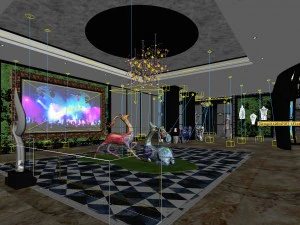 party bar ktv sauna design complete 79 3D Model