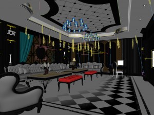 party bar ktv sauna design complete 80 3D Model