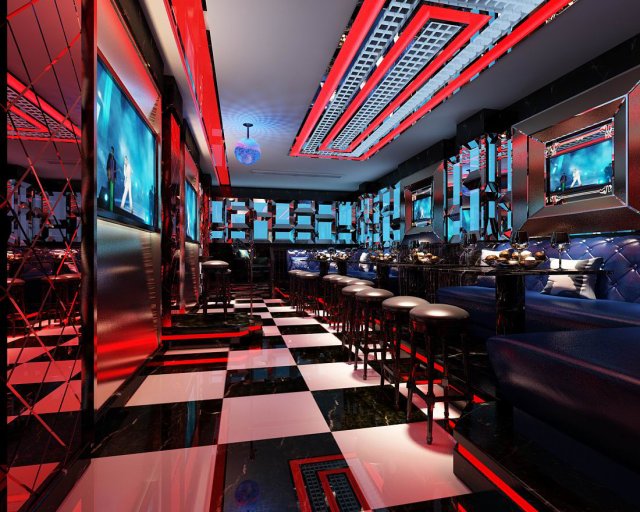 party bar ktv sauna design complete 81 Modèle 3D .c4d .max .obj .3ds .fbx .stl .blend 