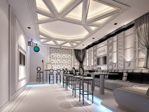 party bar ktv sauna design complete 83 3D Model