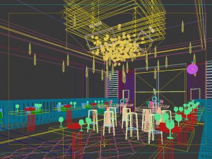 party bar ktv sauna design complete 84 Modello 3D