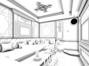 party bar ktv sauna design complete 86 3D Model