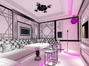 party bar ktv sauna design complete 86 3D Model