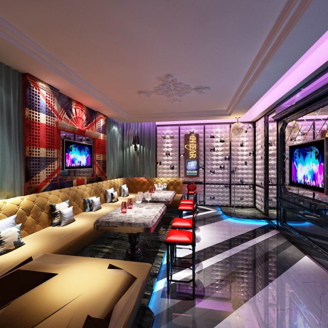 party bar ktv sauna design complete 87 Model 3D .c4d .max .obj .3ds .fbx .stl .blend 