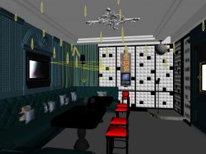 party bar ktv sauna design complete 87 3D Model