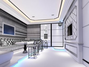 party bar ktv sauna design complete 88 3D मॉडल