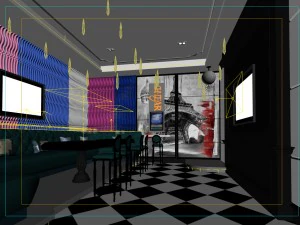party bar ktv sauna design complete 88 3D Model