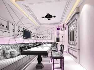 party bar ktv sauna design complete 89 3D Model