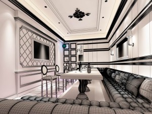party bar ktv sauna design complete 90 3D 모델