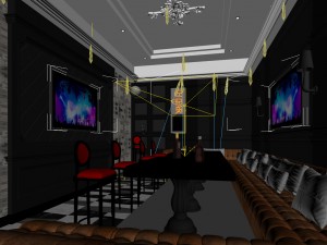 party bar ktv sauna design complete 90 3D 모델