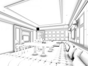 party bar ktv sauna design complete 91 3D-Modell