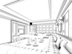 party bar ktv sauna design complete 91 3D Model