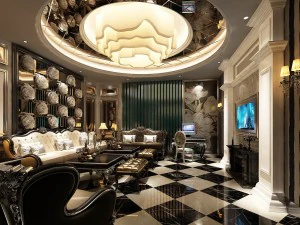 Бар для вечеринки, КТВ, дизайн сауны, завершено 94 3D Модель