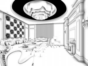 party bar ktv sauna design complete 94 3D Model