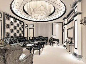 party bar ktv sauna design complete 94 3D Model