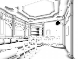 party bar ktv sauna design complete 95 3D 모델
