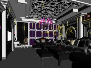 party bar ktv sauna design complete 96 3D Model