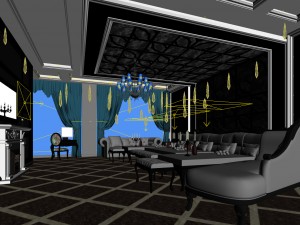 party bar ktv sauna design complete 99 3D मॉडल