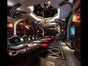 party bar ktv sauna design complete 100 3D Model