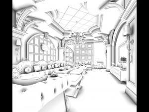 party bar ktv sauna design complete 100 3D Model