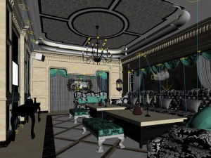 party bar ktv sauna design complete 101 3D-Modell