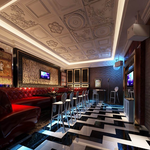 party bar ktv sauna design complete 104 Modello 3D .c4d .max .obj .3ds .fbx .stl .blend 