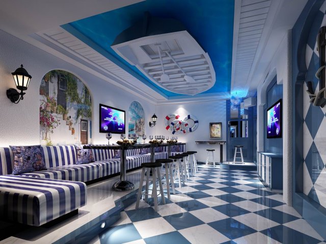 party bar ktv sauna design complete 110 3Dモデル .c4d .max .obj .3ds .fbx .stl .blend 