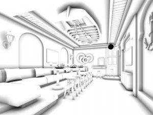 party bar ktv sauna design complete 110 3D Model