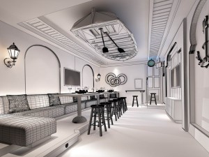 party bar ktv sauna design complete 110 3Dモデル