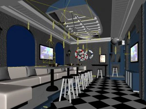 party bar ktv sauna design complete 110 3D Model