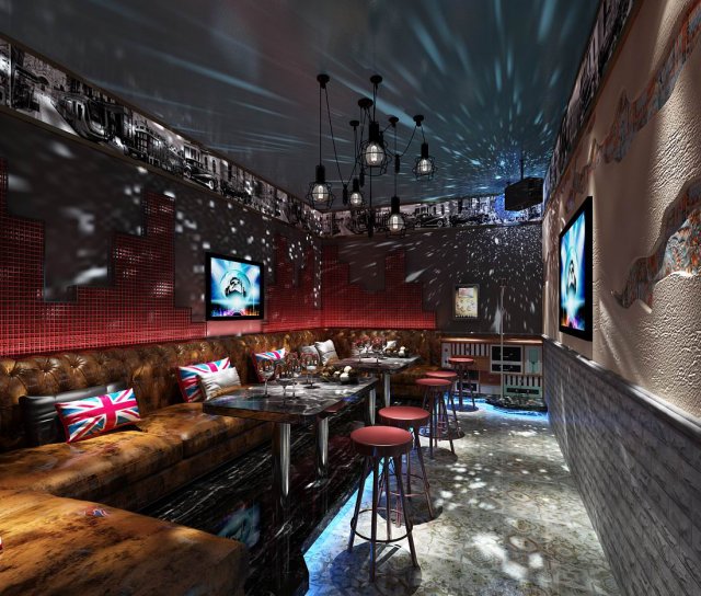party bar ktv sauna design complete 115 3D Model .c4d .max .obj .3ds .fbx .stl .blend