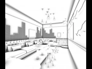 party bar ktv sauna design complete 115 3D Model