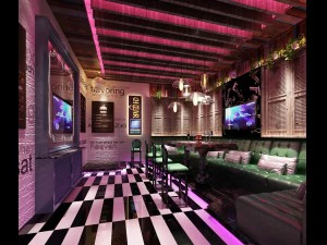 party bar ktv sauna design completo 116 Modello 3D