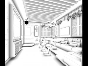 party bar ktv sauna design complete 116 Modello 3D