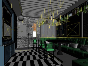 party bar ktv sauna design complete 116 Modello 3D